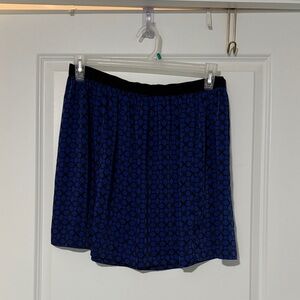 Bluish purple Patterned Women's Skirt
